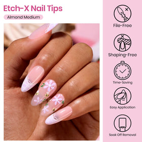 Beetles thin edge profile close-up for seamless blend with nails
