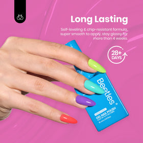 Beetles polish curing under LED lamp for secure, long-lasting finish