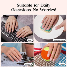 beetles Gel Polish application in progress hand demonstrating quick DIY convenience
