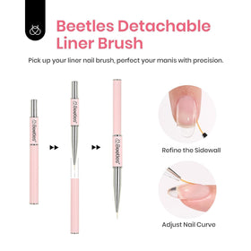 beetles application on natural nail demonstrating strengthening and shaping