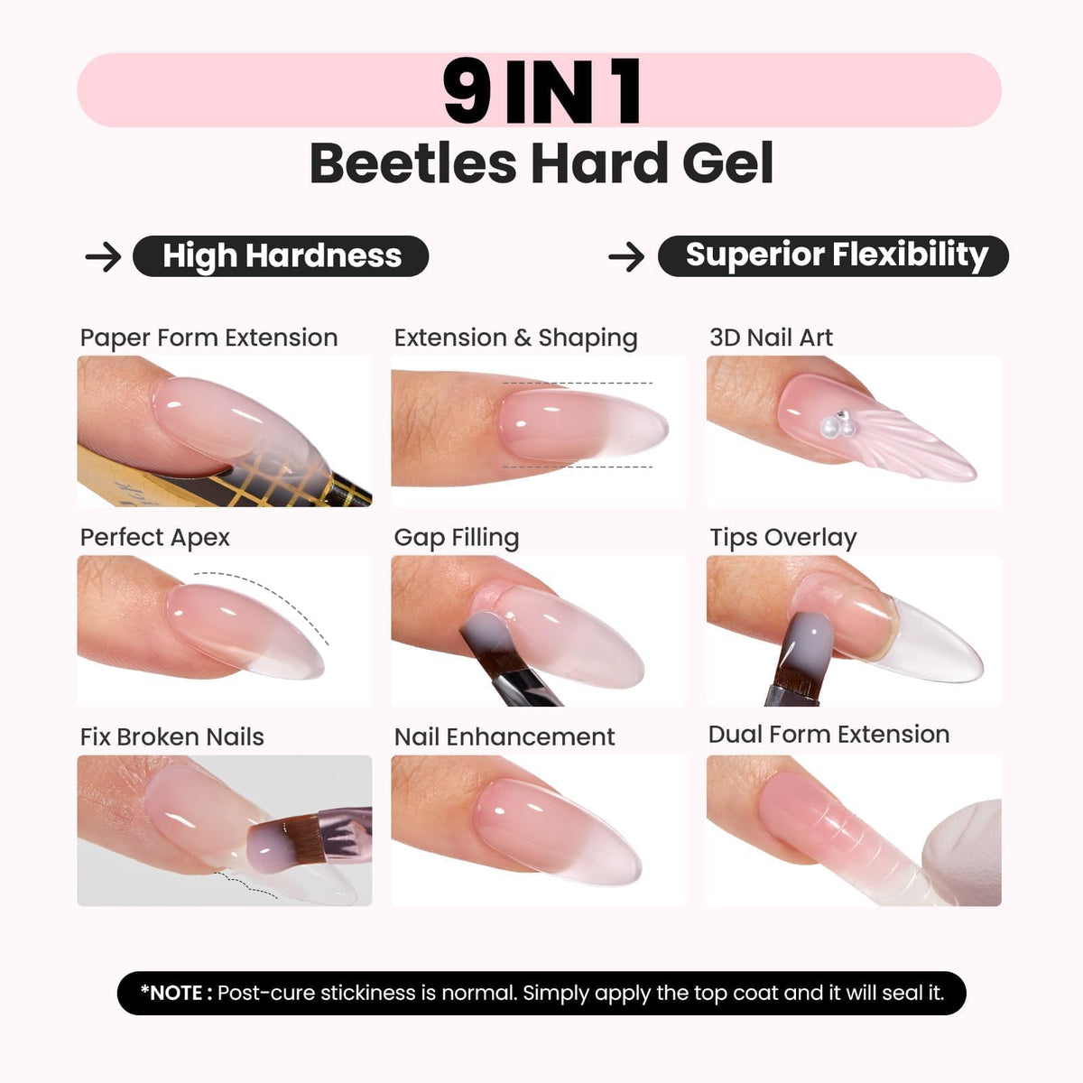 beetles application on nail tip demonstrating controlled brush strokes and shaping benefit