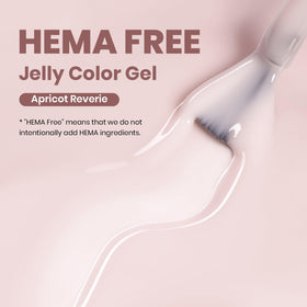Beetles brush stroke swatch displaying translucent jelly finish and buildable coverage