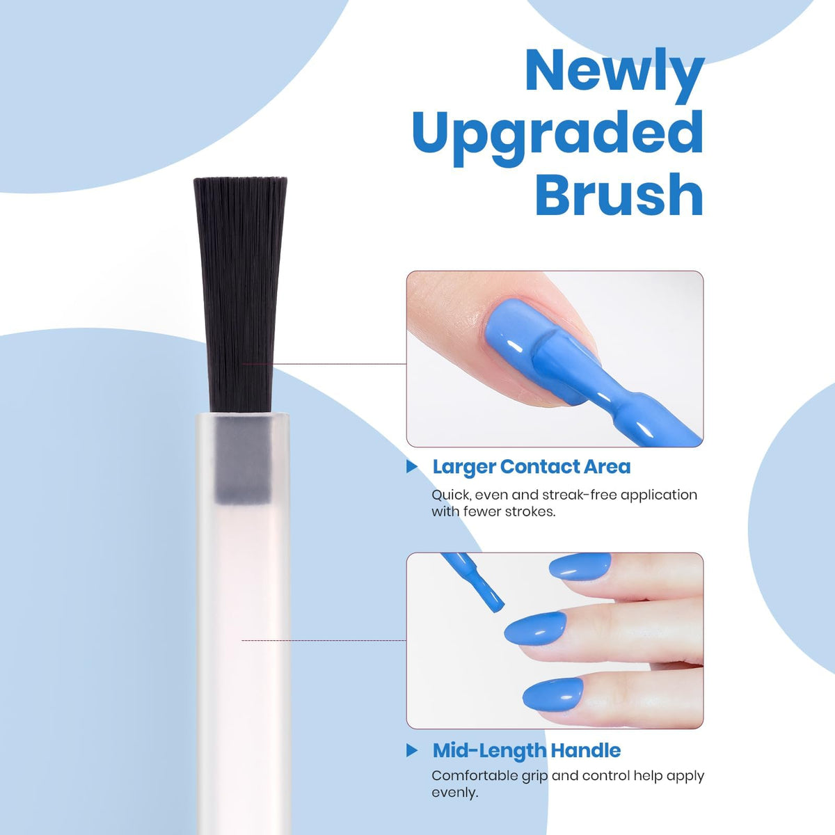 Beetles azure gleam on summer manicure in lifestyle scene for eye-catching, trendy blue nails