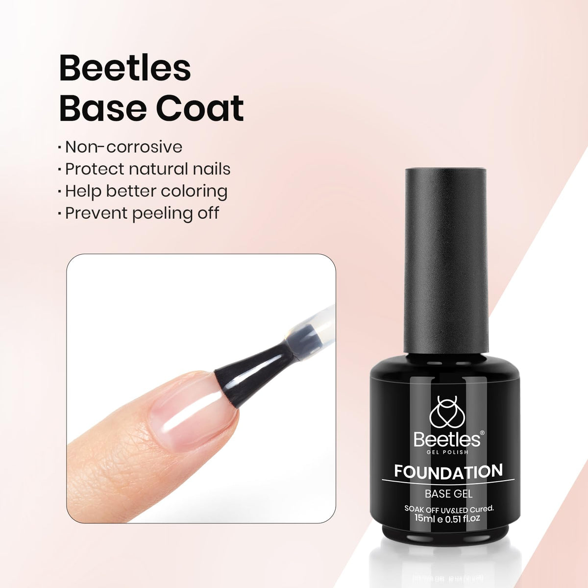 beetles base and top bottles clear labels for easy identification