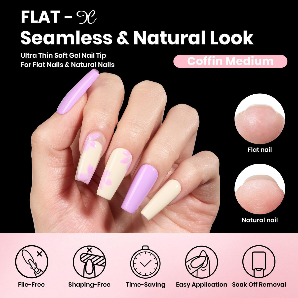 beetles base and top gel bottles beside cured nail showing smooth finish