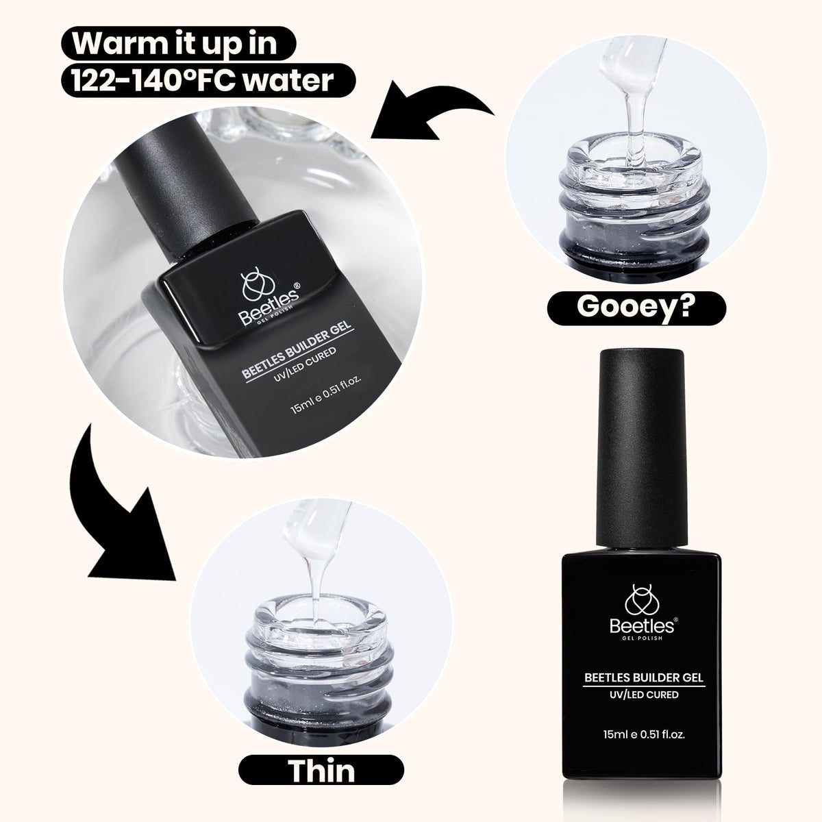 beetles before-and-after nails demonstrating stronger, glossy finish