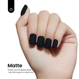beetles black swatch sheet showing deep black opacity and even coverage
