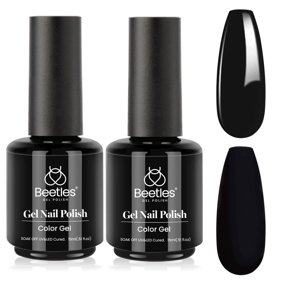 beetles black front packaging showing two 15ml bottles and product name