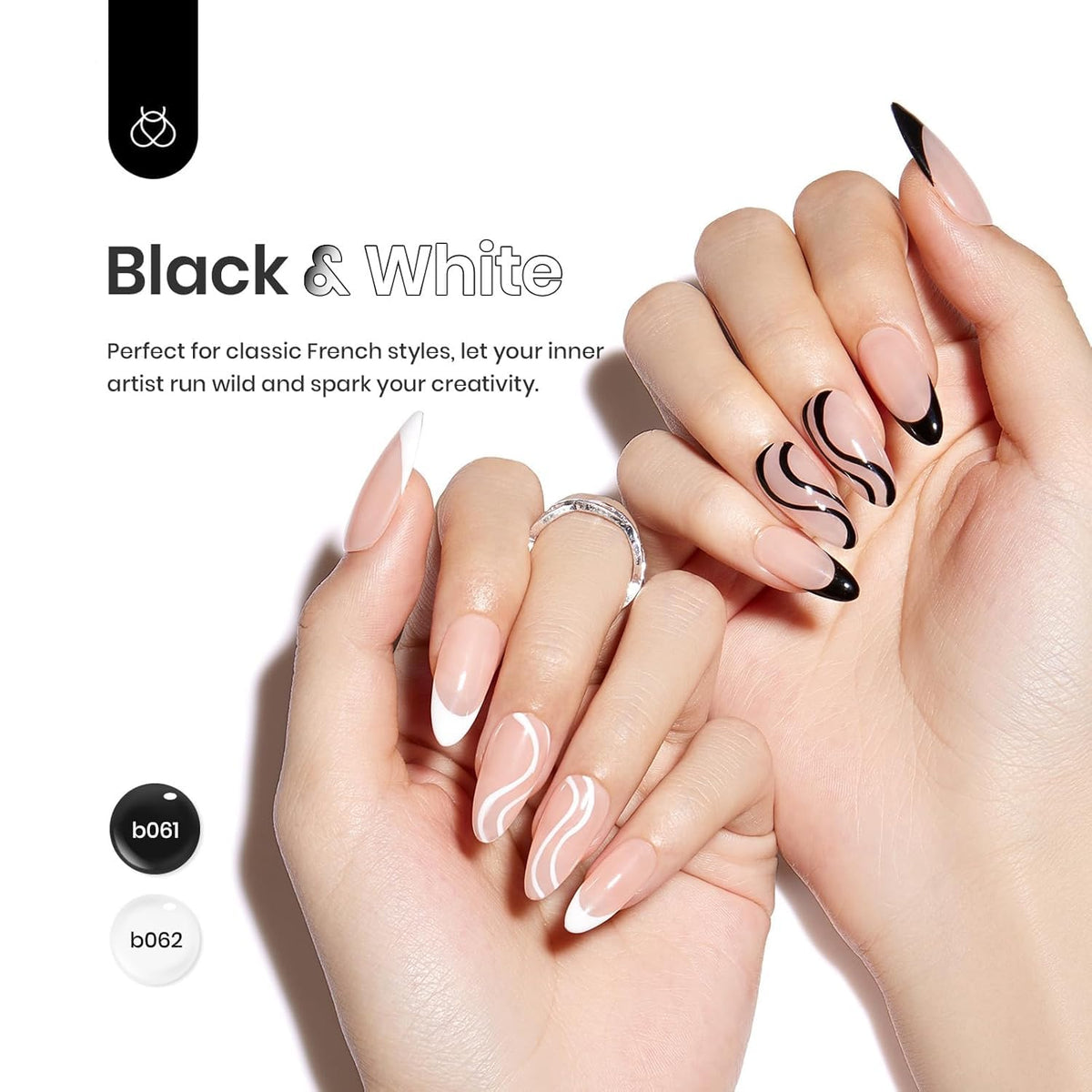 beetles black liner close-up brush delivering sharp lines for precise nail art