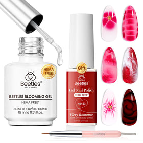 beetles blooming gel kit front packaging showing contents and benefits