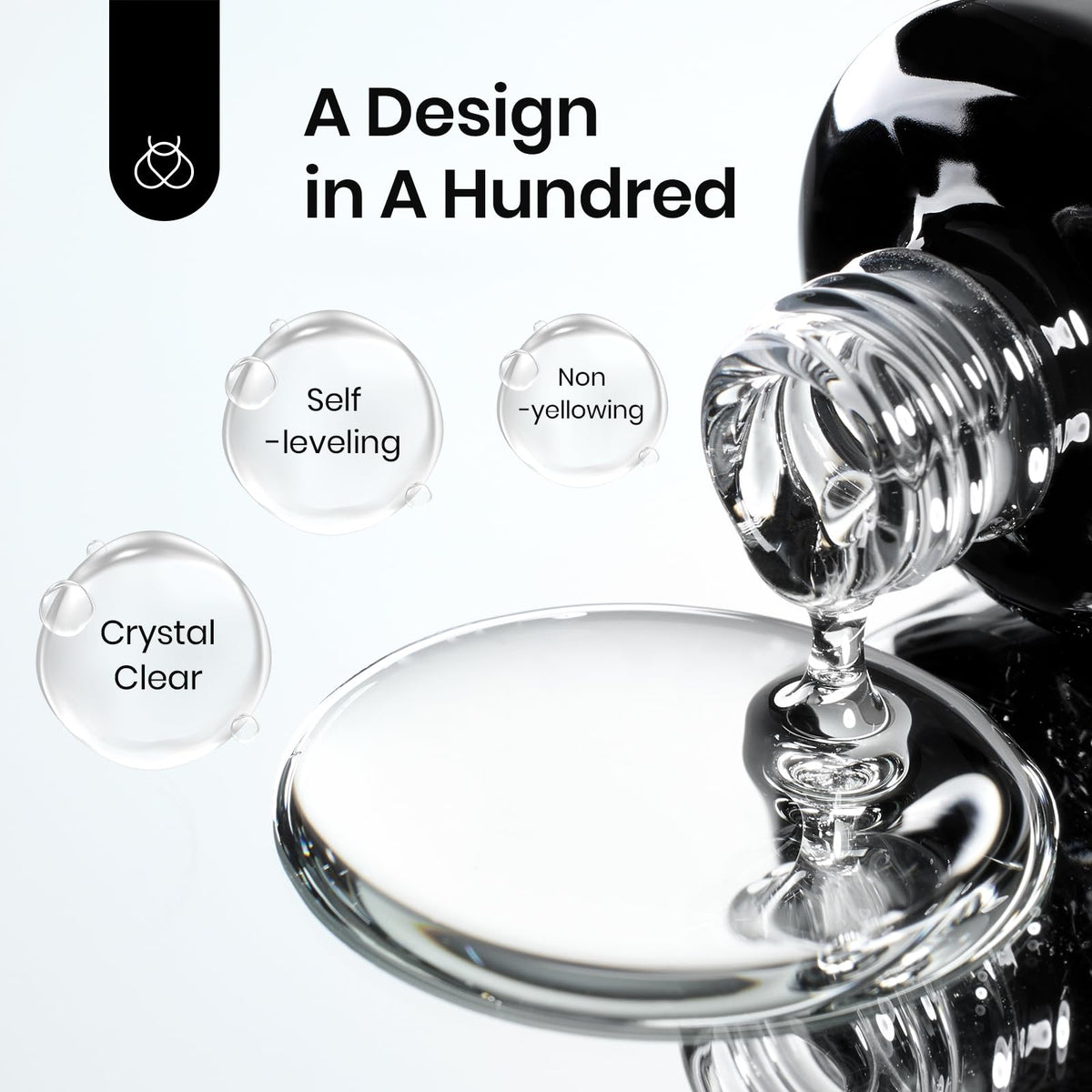Beetles Blooming Gel used in a studio manicure creating elegant designs