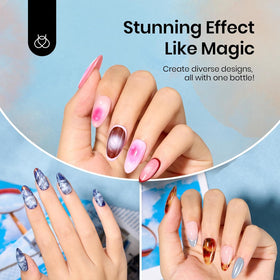 beetles marble nail example with floral and stone effects benefit inspirational nail design
