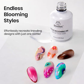beetles blooming gel texture close-up demonstrating smooth spread for even diffusion