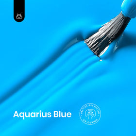 beetles Gel Polish brush stroke of vivid blue demonstrating smooth coverage