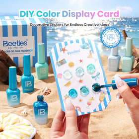 beetles gel polish stickers and scrunchie included for instant nail art and gifting convenience