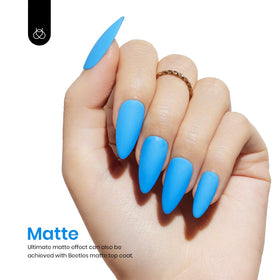 beetles Gel Polish packaging displayed with brush and lamp tools for kit idea