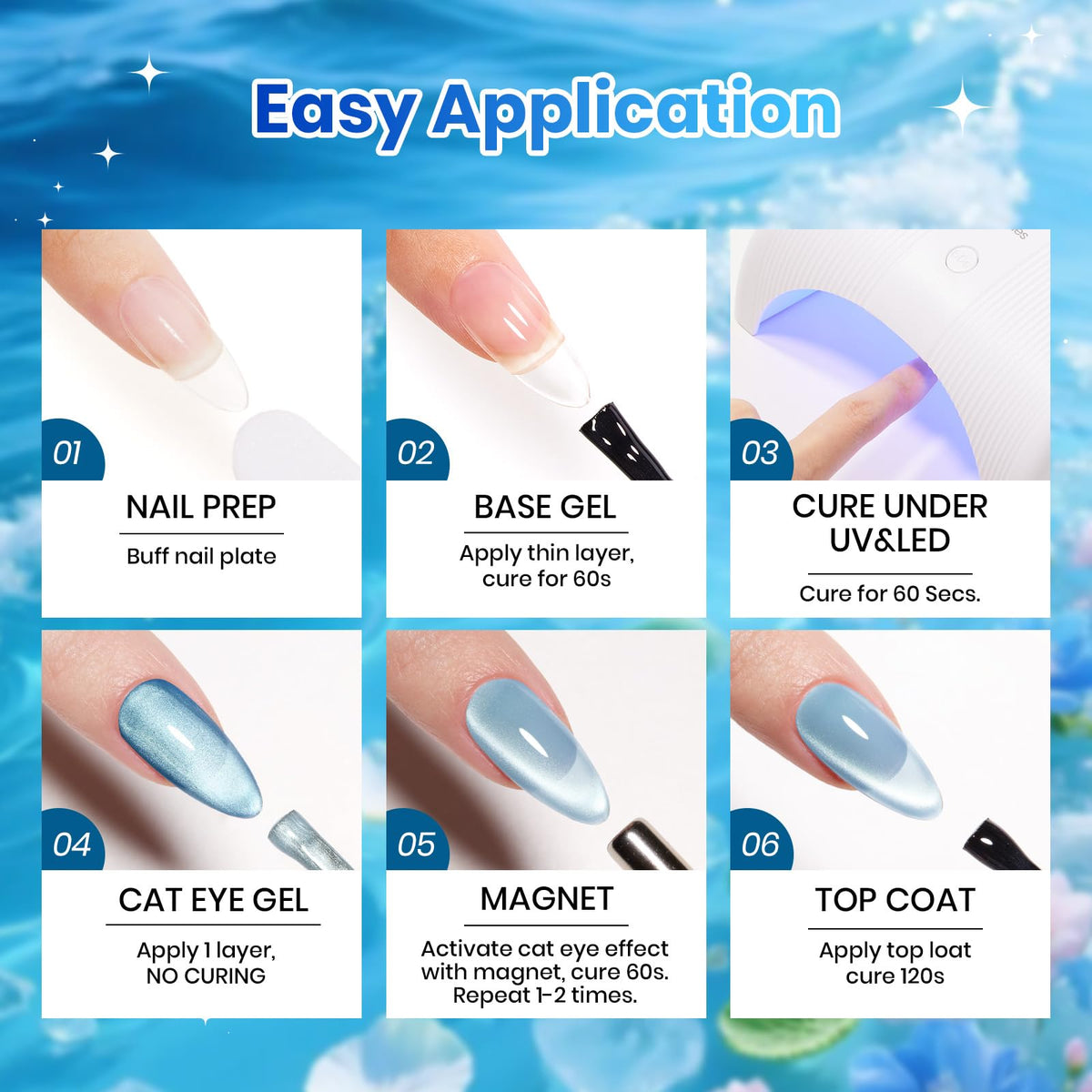 Beetles Gel Polish on nails poolside lifestyle display for summer and vacation looks