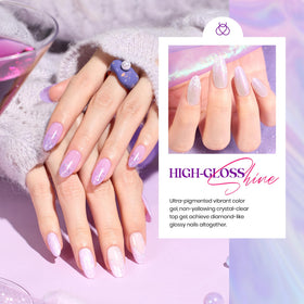Beetles Gel Polish close-up of pearl shimmer bottle highlighting smooth reflective finish