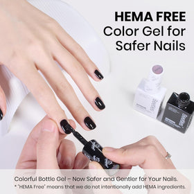 beetles Gel Polish bottle color-match closeup, shows accurate shade identification