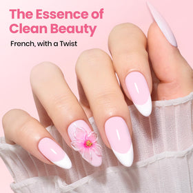 beetles white gel brush stroke texture showing milky opacity ideal for French tips
