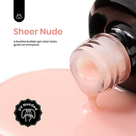 beetles Builder Gel being sculpted to create an instant apex for stronger nails