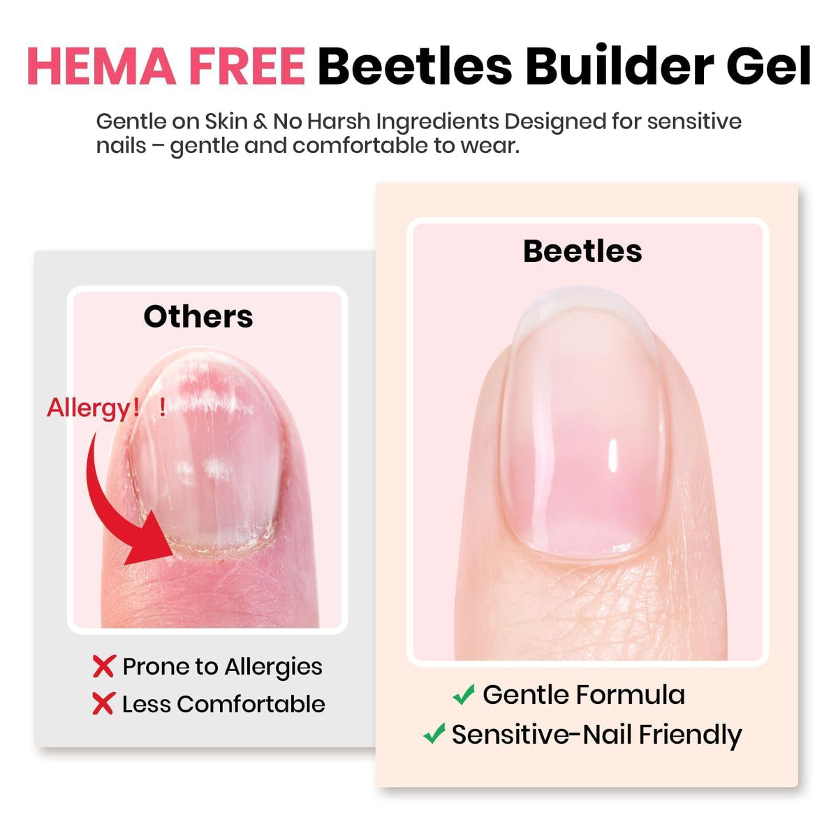 Beetles Gel Polish bottle top open showing clean dispensing for precise application