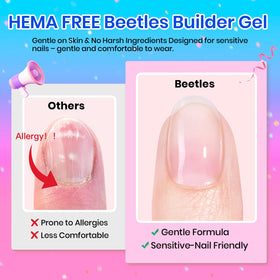beetles builder gel nail brush close-up demonstrating precise application and control