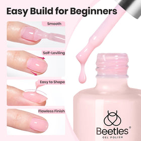 beetles builder gel brush detail showing fine tip and control benefit: precise shaping
