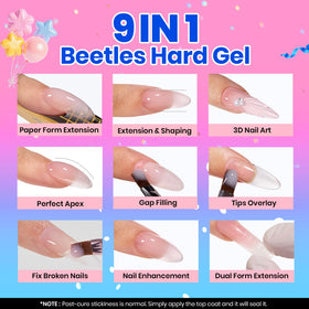Beetles Builder Gel close-up texture of clear gel showing smooth self-leveling benefit