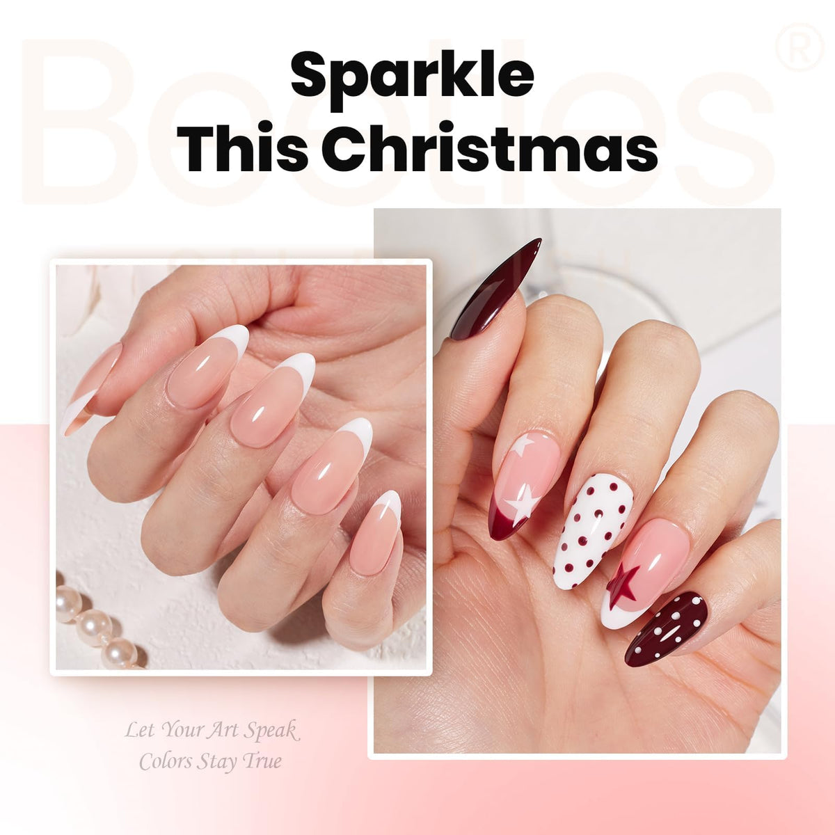 Beetles Builder Gel cured nails showing high-gloss durable finish