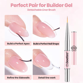 beetles builder gel finished manicure lifestyle scene showing durable salon finish