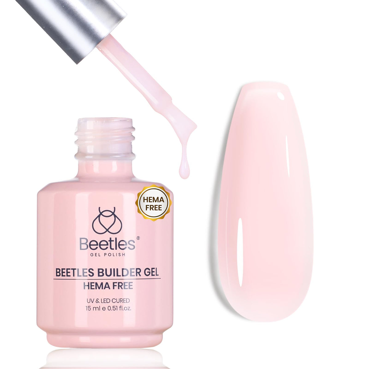 beetles builder gel front bottle showing jelly pink shade and size benefit