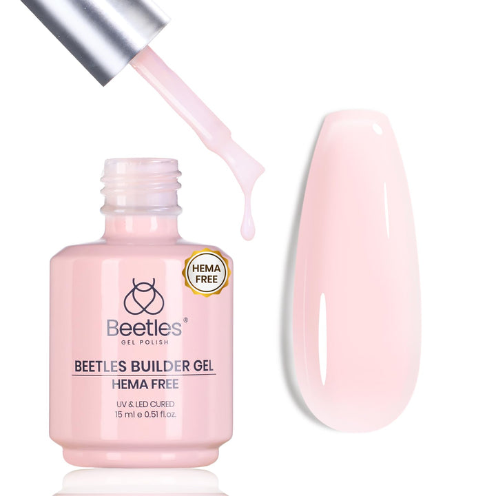 beetles builder gel front bottle showing jelly pink shade and size benefit