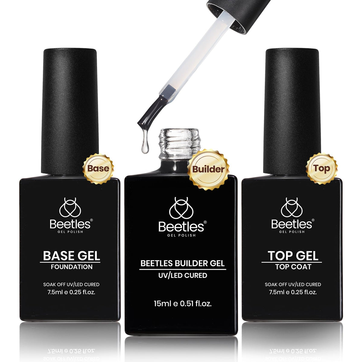 beetles builder gel front packaging showing full three-piece kit benefits