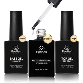 beetles builder gel front packaging showing full three-piece kit benefits