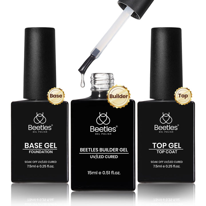 beetles builder gel front packaging showing full three-piece kit benefits