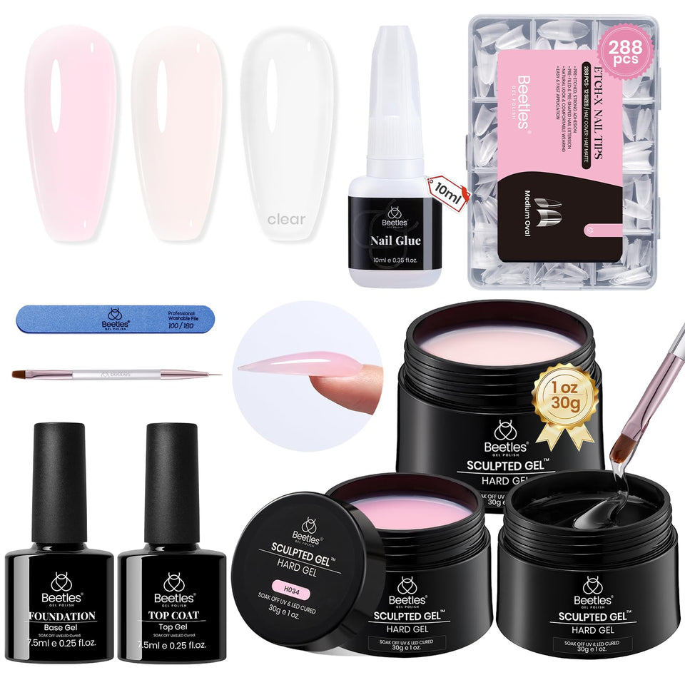 Beetles Gel Polish kit front view showing full contents and professional finish