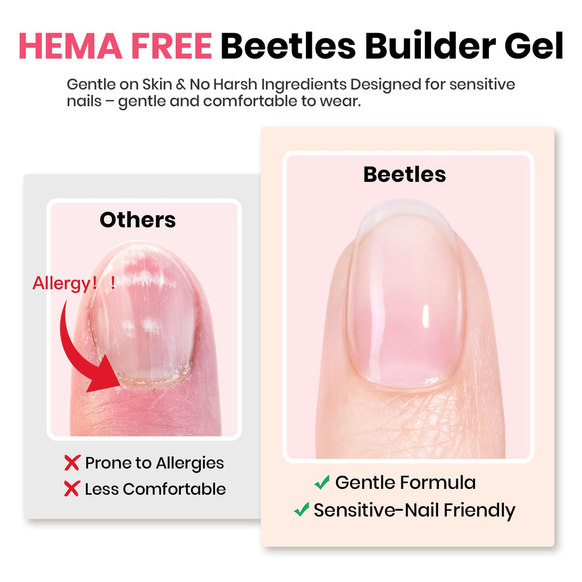 beetles Gel Polish open box with bottles and tools, displays kit components