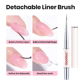 beetles builder gel blush-pink texture close-up demonstrating natural finish