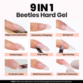 Beetles Builder Gel kit on a salon table demonstrating professional setup