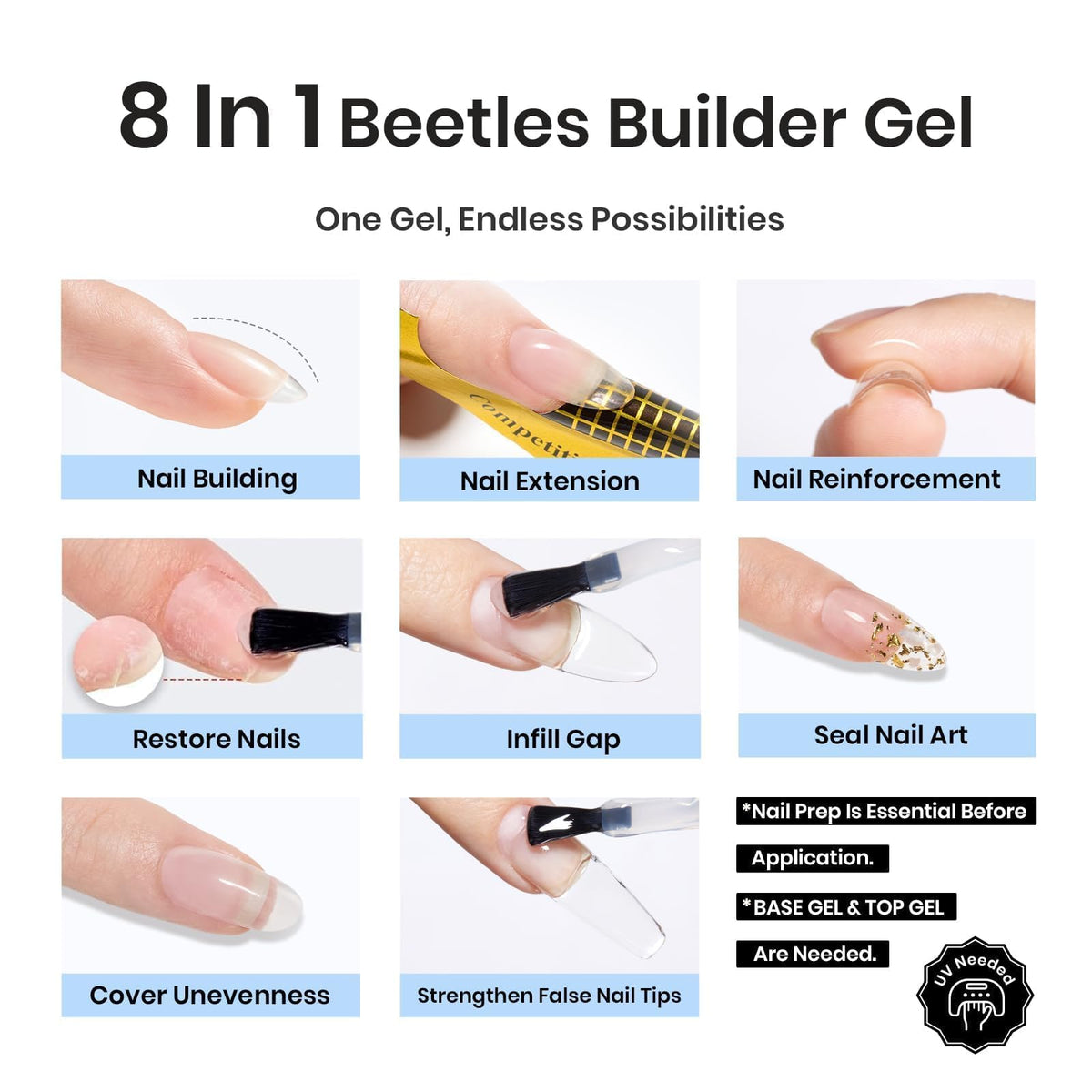Beetles Gel Polish 0.5 oz jar next to coin for size and scale clarity
