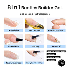Beetles Gel Polish 0.5 oz jar next to coin for size and scale clarity