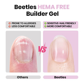 Close-up texture of Beetles builder gel showing smooth consistency for precise sculpting benefits