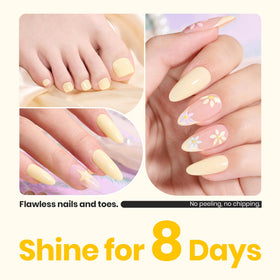 Beetles Gel Polish applied on fingertips demonstrating neat coverage and style