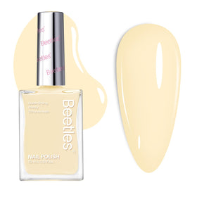 Beetles Gel Polish front bottle showing pastel yellow shade and glossy finish