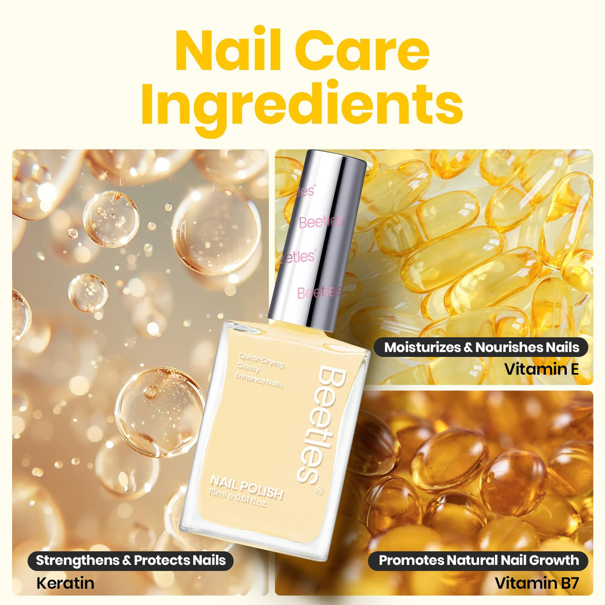 Beetles Gel Polish swatch on nail wheel shows true color for easy selection