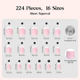 Beetles labeled tips arranged 0–15 showing 16 sizes for accurate fit