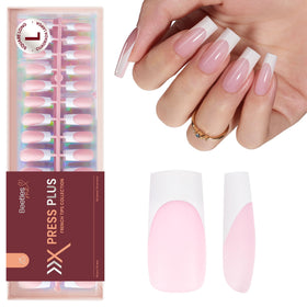 Beetles Gel Polish front packaging showing 160-piece Candy French set benefit convenience