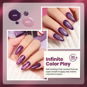 beetles magnet over nail showing cat-eye effect to create magnetic shimmer