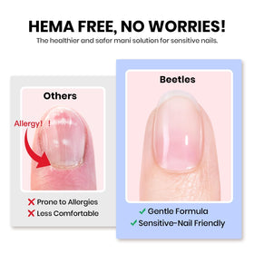 Beetles Gel Polish clear builder gel texture showing smooth self-leveling